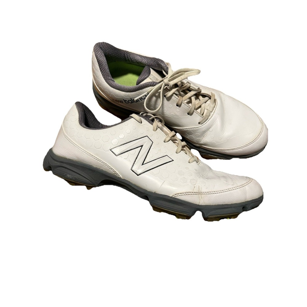 Men's New Balance Size 12 D Golf Shoes Soft Spike White NBG2002 Rev Lite Sneaker